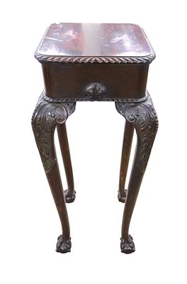 Nice antique b/c rope trim pedestal attrib. Feldenkreis. Nice antique ball & claw rope trim 