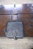 Antique Chinese metal strap rosewood lift top storage trunk, original finish, structurally Image - 6