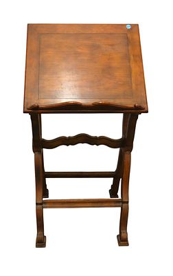 Vintage solid walnut book stand - original finish. Vintage solid walnut book stand, original 