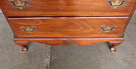 Vintage Hungerford Memphis solid mahogany 6 drawer high chest, original finish, structurally Image - 1