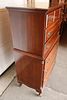 Vintage Hungerford Memphis solid mahogany 6 drawer high chest, original finish, structurally Image - 6