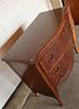 Vintage burl mahogany 3 drawer chest - orig. finish. Vintage burl mahogany 3 drawer chest Image - 3