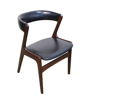 PR Vtg MCM Danish teak chairs - Fire Kai Kristiansen. Vintage mid century modern Danish teak 