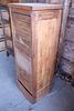 Antique tambour front mahogany shirt chest, structurally sound does show some age and wear. Image - 1