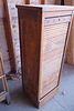 Antique tambour front mahogany shirt chest, structurally sound does show some age and wear. Image - 3