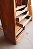 Antique tambour front mahogany shirt chest, structurally sound does show some age and wear. Image - 6