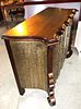 Nice model paint decorated scallop designer chest. Nice model 4 drawer paint decorated scallop Image - 4