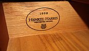 Henkel Harris mahogany bachelors chest. Henkel Harris solid mahogany 4 drawer bracket foot Image - 3