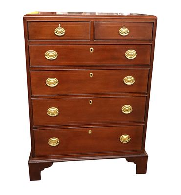 Vintage quality Link Taylor 2 over 4 high chest. Vintage quality Link Taylor Furniture mahogany 
