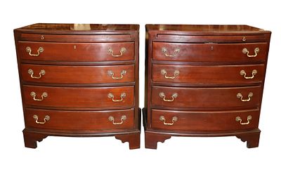 Vintage Link Taylor Heirloom over-sized nightstands. Pair of vintage Link Taylor Furniture 