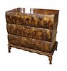 Vintage Italian faux book style 3 drawer chest, original finish, structurally sound. 22.5"h x 