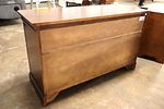 Contemporary mahogany low chest by Stanley. Contemporary mahogany finish 7 drawer low chest by Image - 7