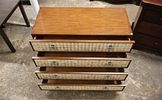 Butler Furn mosaic style drawer decorator chest. Butler Furniture 4 drawer decorator chest with Image - 4