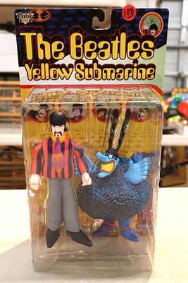 Vintage McFarlane Toys The Beatles Yellow Submarine Action Figure new in box Ringo with Blue Meanie.