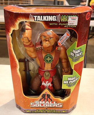 Vintage Kenner Hasbro Small Soldiers talking Archer new in box.