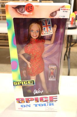 Vintage Spice Girls on Tour Gallob Toys Gerri Ginger Spice new in box.