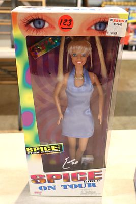 Vintage Spice Girls on Tour Gallob Toys Emma Baby Spice new in box.