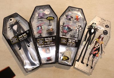 Vintage 4 Nightmare Before Christmas Limited Edition: Jack Doll, 2 Faced Figures, Figurine Gift 