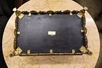 Maitland Smith leather bronze lidded chest. Maitland Smith Jewelry Keepsake lidded table top Image - 11