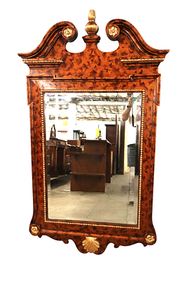 Beautiful Maitland Smith Chippendale mirror. Beautiful Maitland Smith Chippendale style beveled 