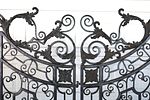 Elaborate Maitland Smith scroll iron room divider. Elaborate Maitland Smith scroll iron and Image - 1