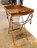 Maitland Smith iron and copper serving tray table. Maitland Smith made in the phillipines but Image - 1
