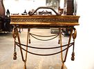 Maitland Smith iron and copper serving tray table. Maitland Smith made in the phillipines but Image - 2