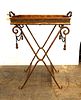 Maitland Smith iron and copper serving tray table. Maitland Smith made in the phillipines but Image - 8