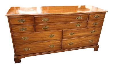 VA Galleries Henkel Harris solid cherry low chest. Virginia Galleries Furniture by Henkel Harris 
