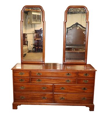 VA Galleries Henkel Harris solid cherry low chest. Virginia Galleries Furniture by Henkel Harris 