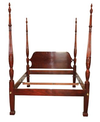 Beautiful Councill poster queen 4 poster bed. Beautiful Councill Furniture burl mahogany 4 