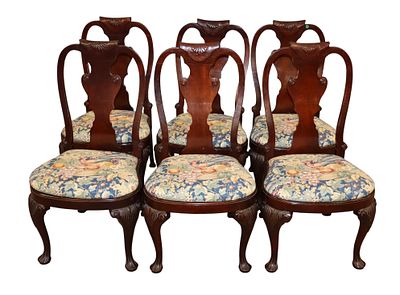 Set 6 Baker Charlston Coll. QA dining chairs. Set of 6 Baker Furniture Charlston Collection 