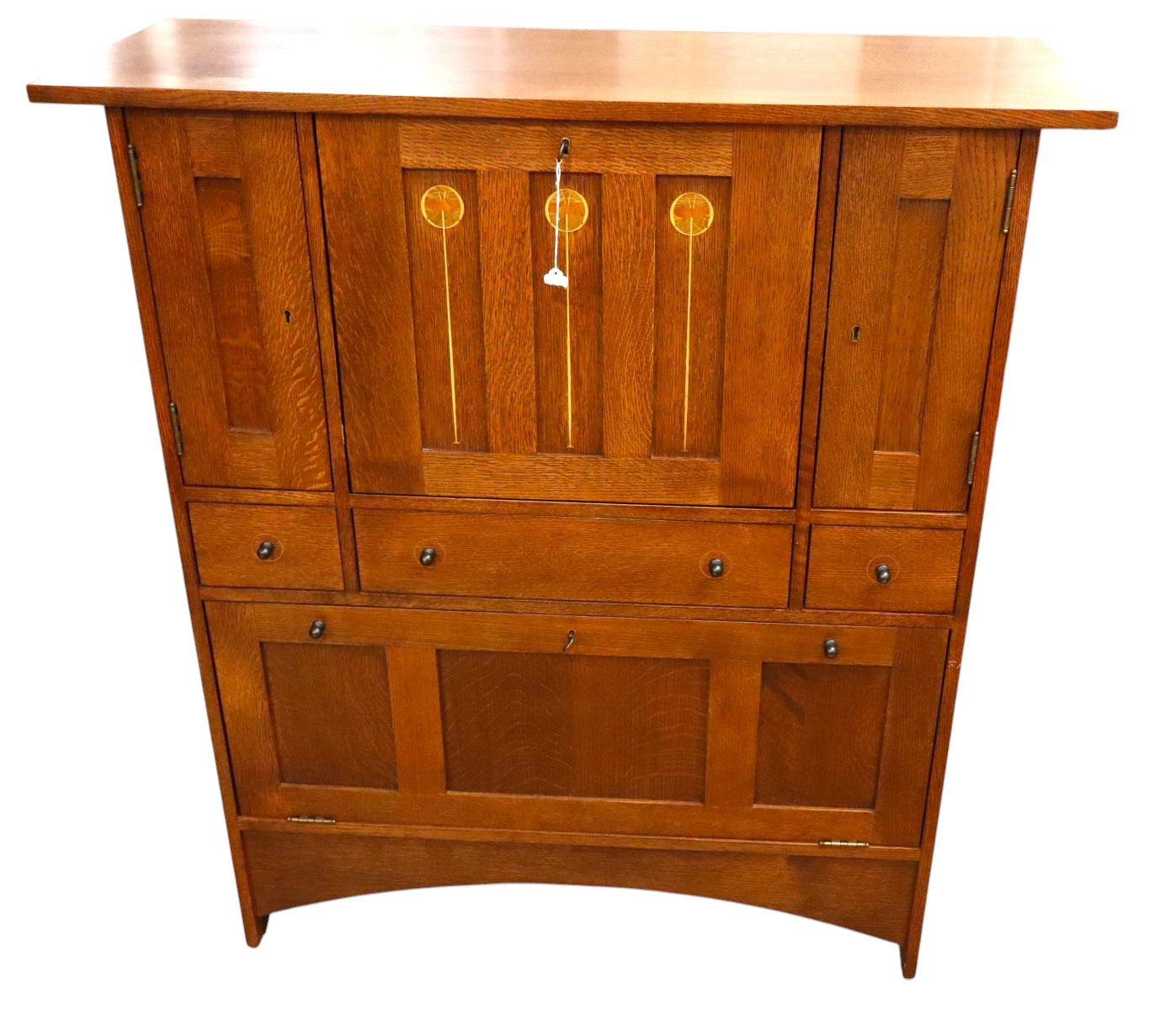 Beautiful Stickley Harvey Ellis Secretary with Bar