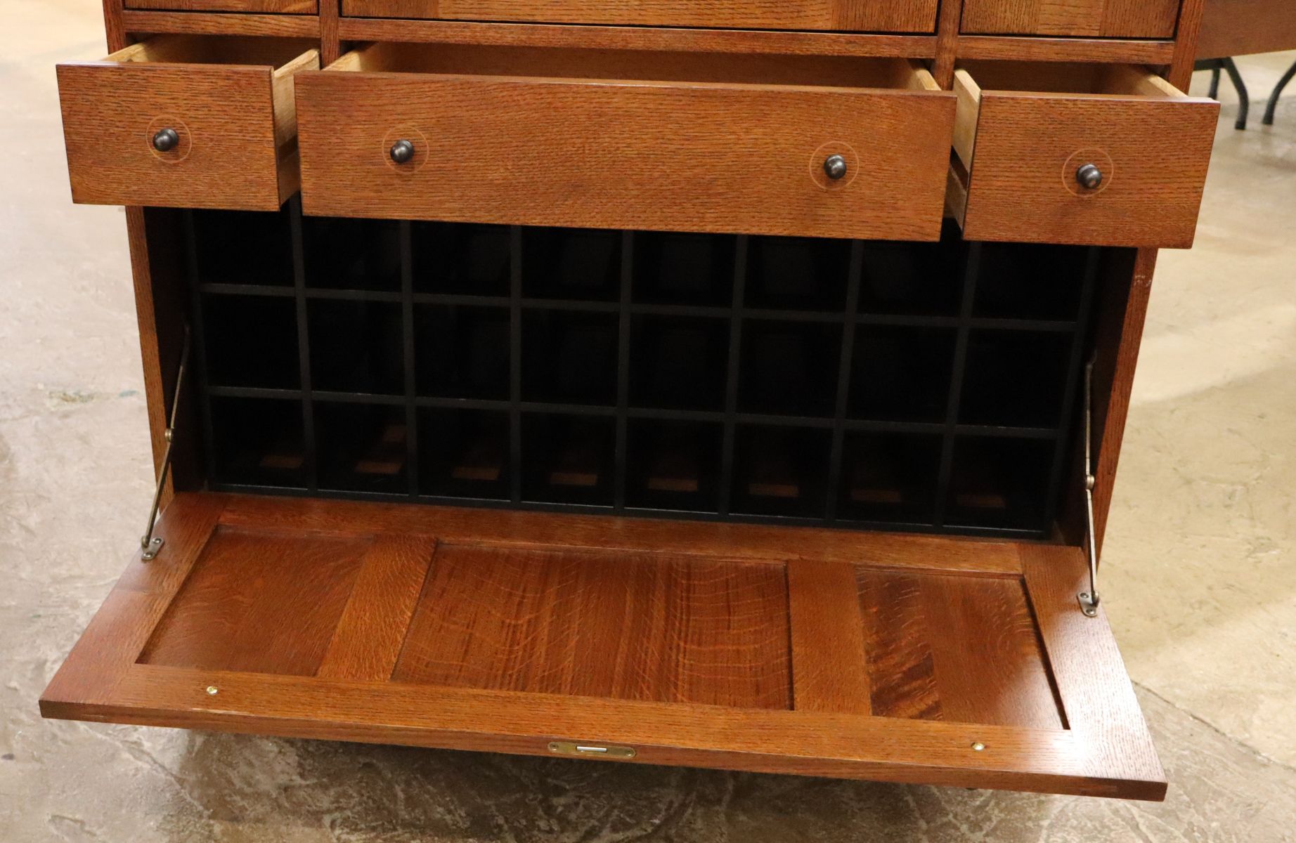Beautiful Stickley Harvey Ellis Secretary with Bar