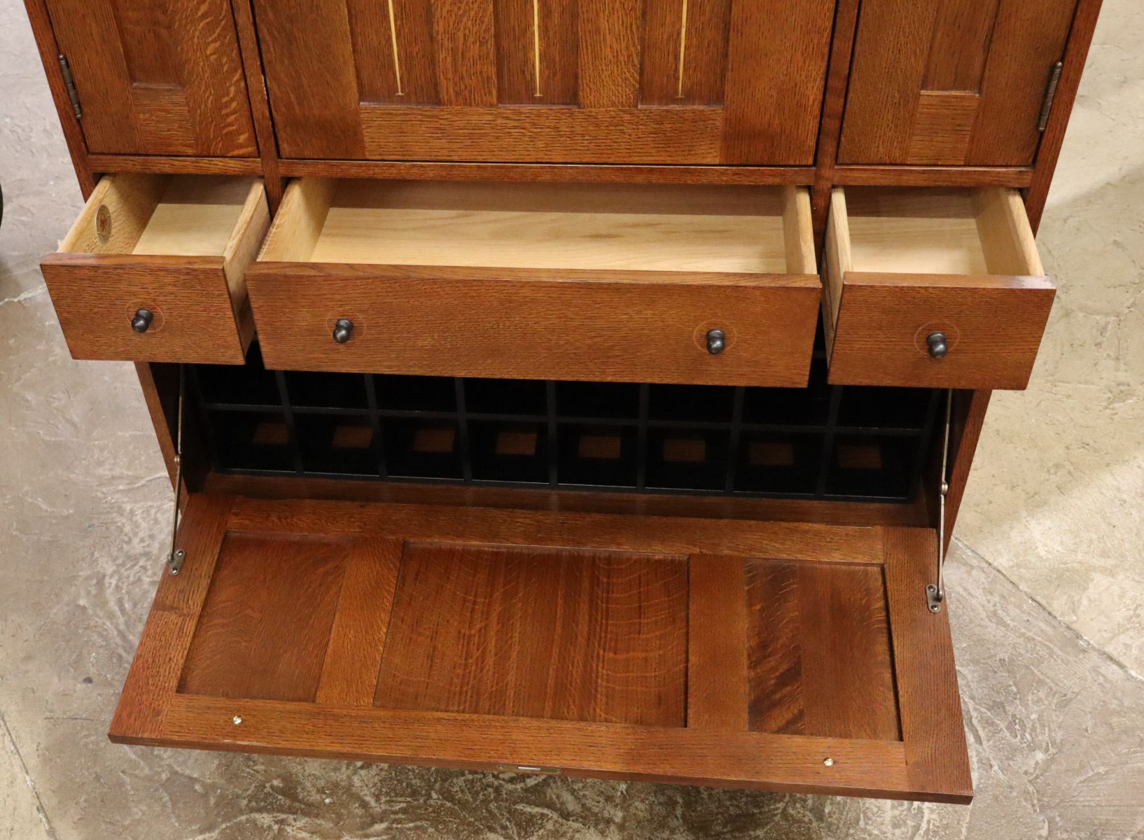 Beautiful Stickley Harvey Ellis Secretary with Bar