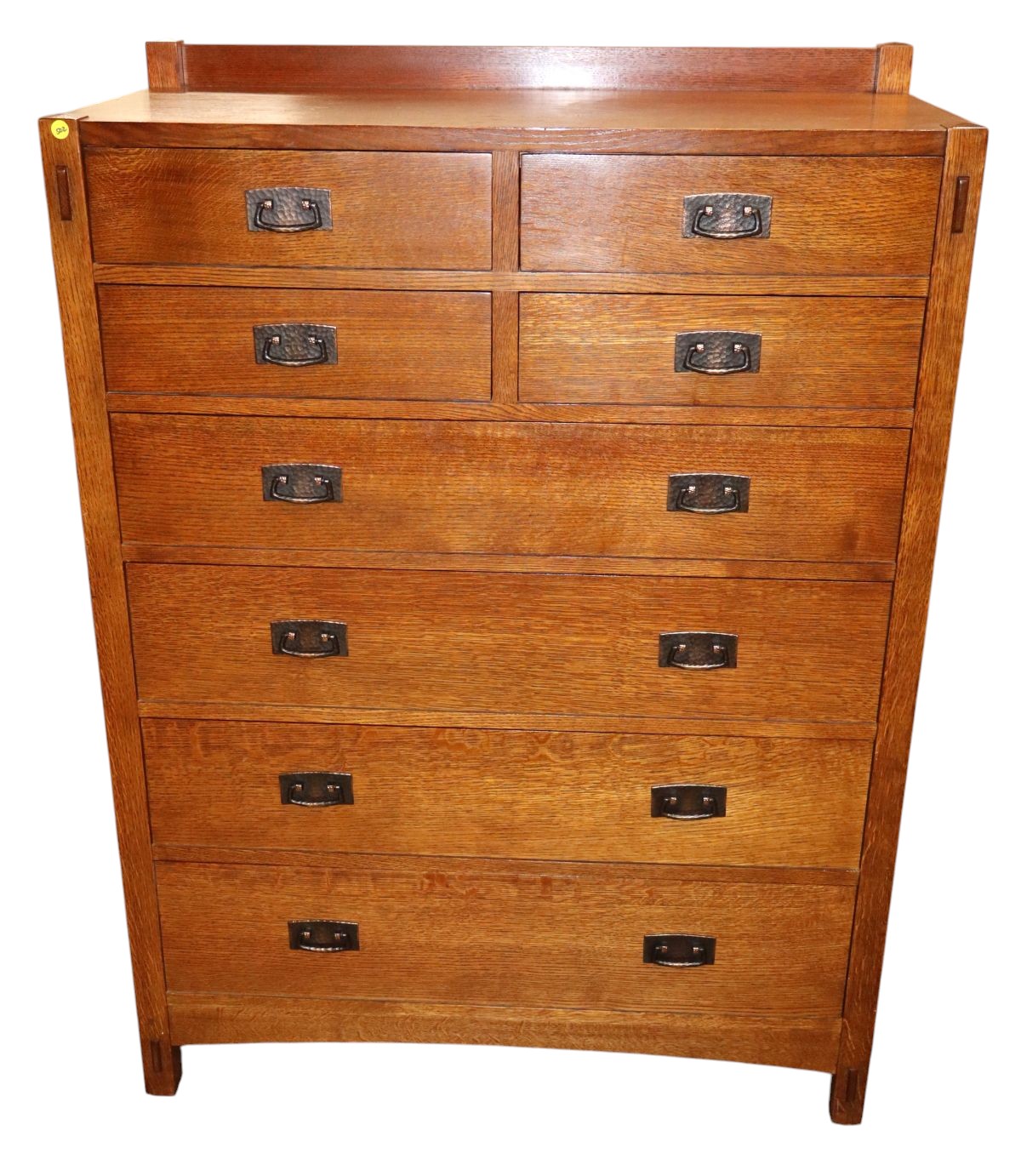 Nice Stickley solid oak mission high chest