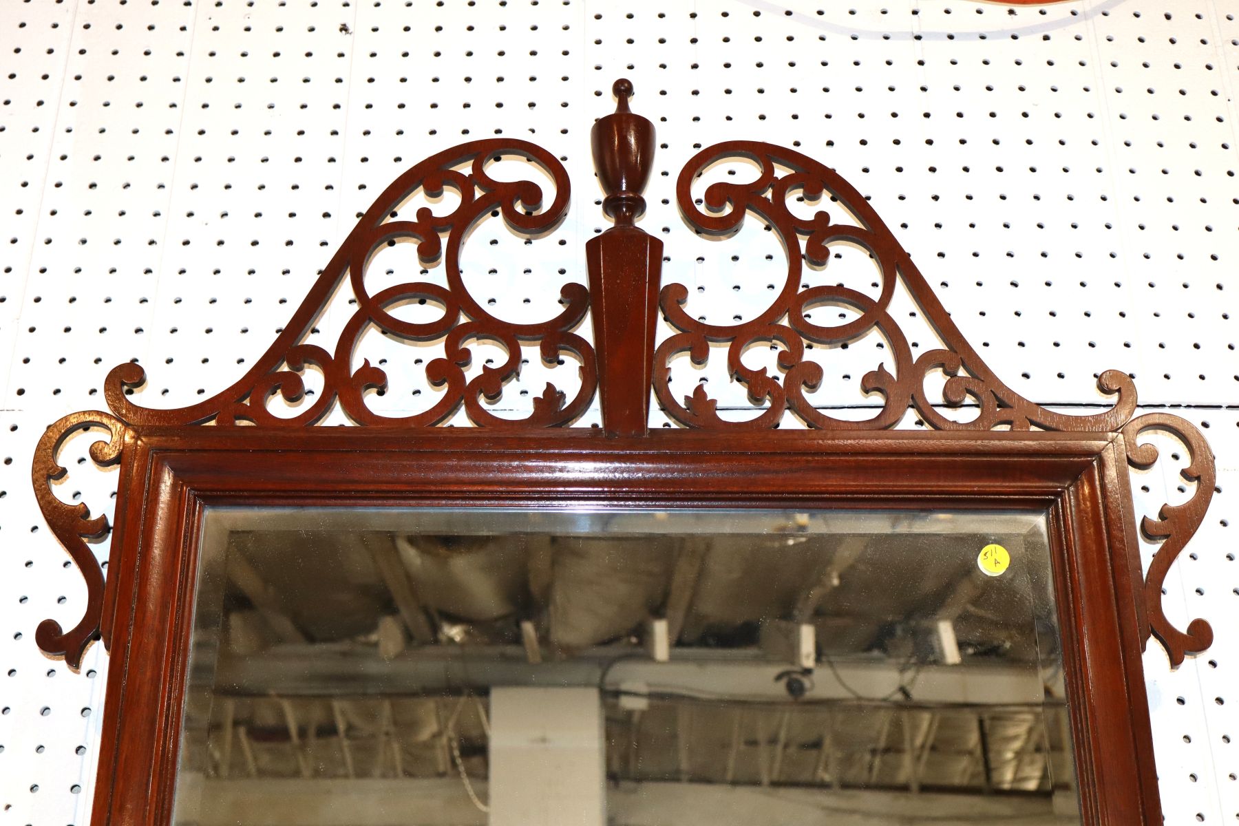 Beautiful Baker Chippendale style pierce mah mirror