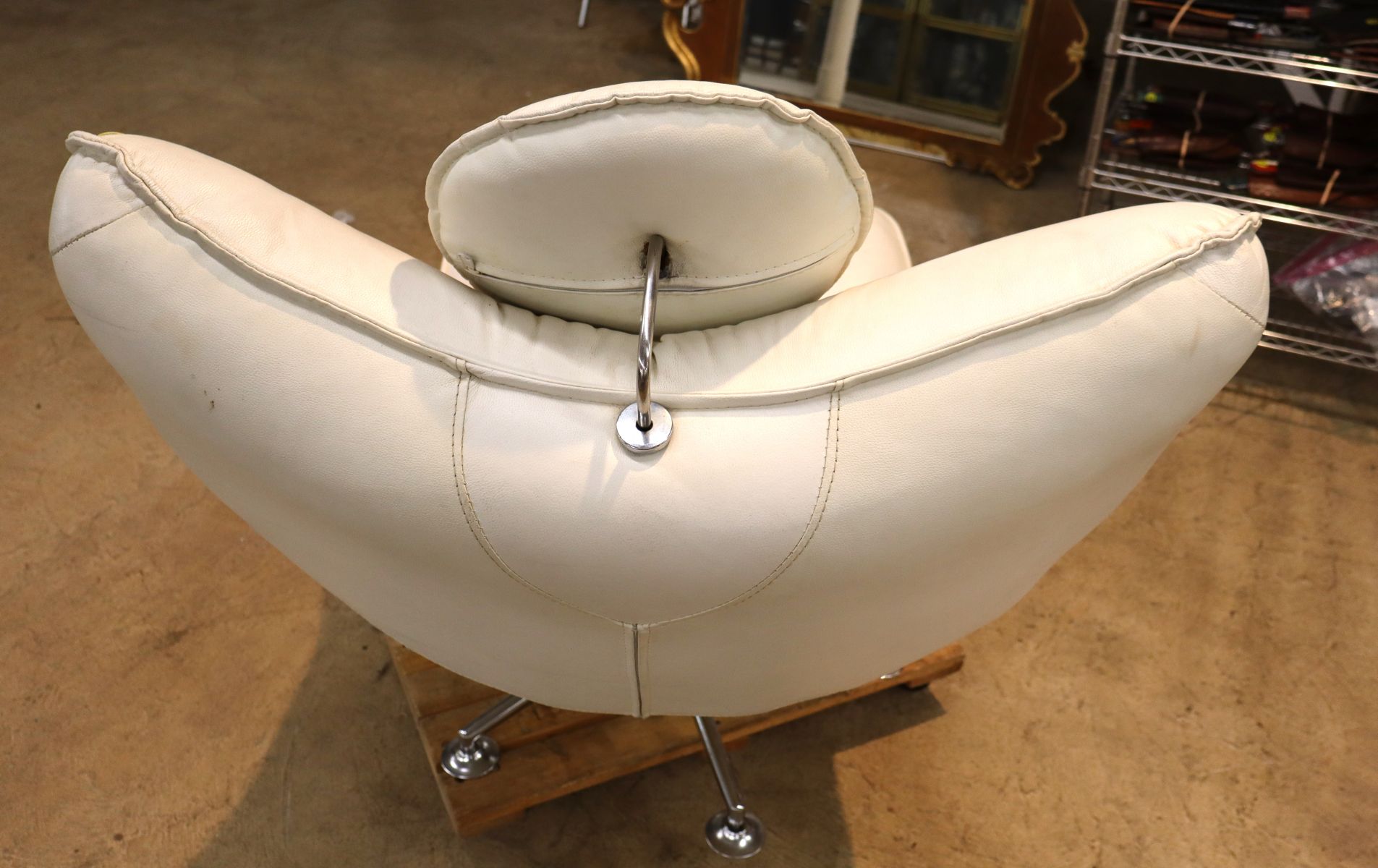 De Sede Ds 151 Jane Worthington leather white lounge