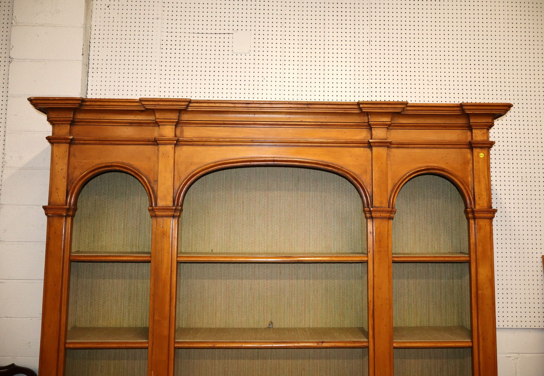 Italian vintage 3 part bookcase credenza