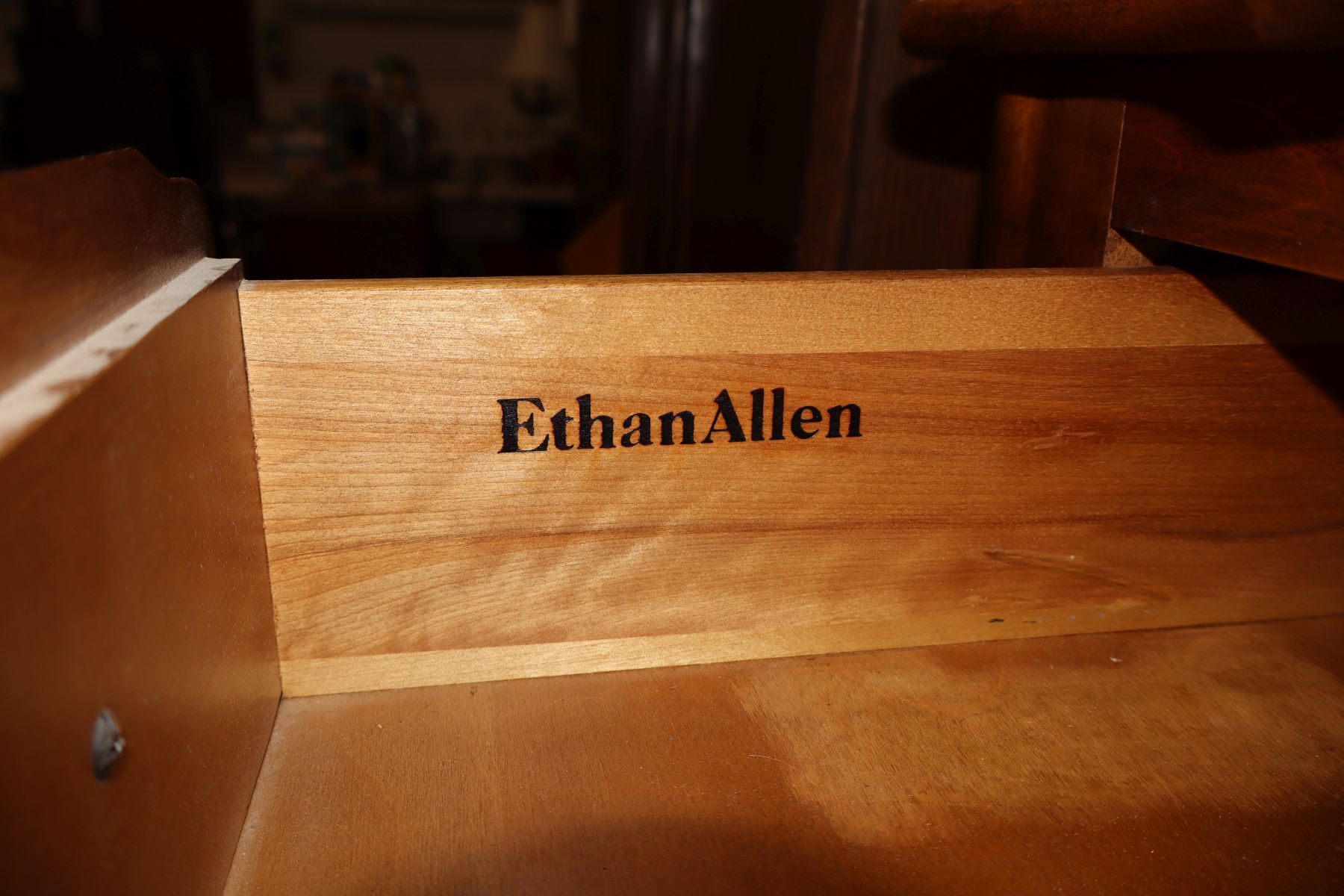 Beautiful Ethan Allen cherry French style high chest