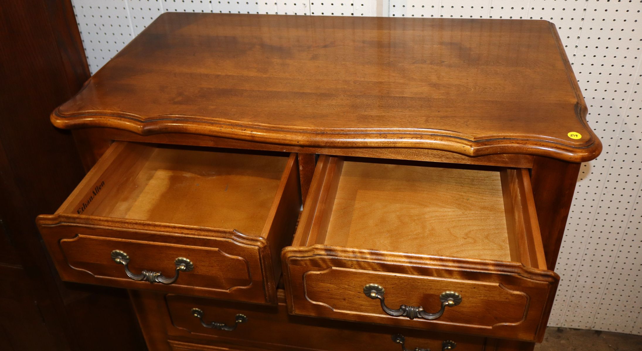 Beautiful Ethan Allen cherry French style high chest