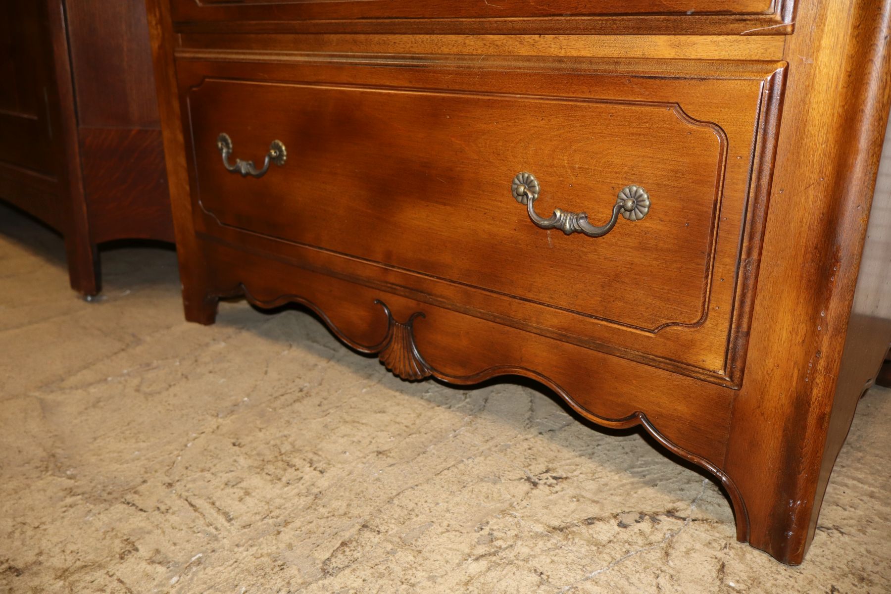 Beautiful Ethan Allen cherry French style high chest