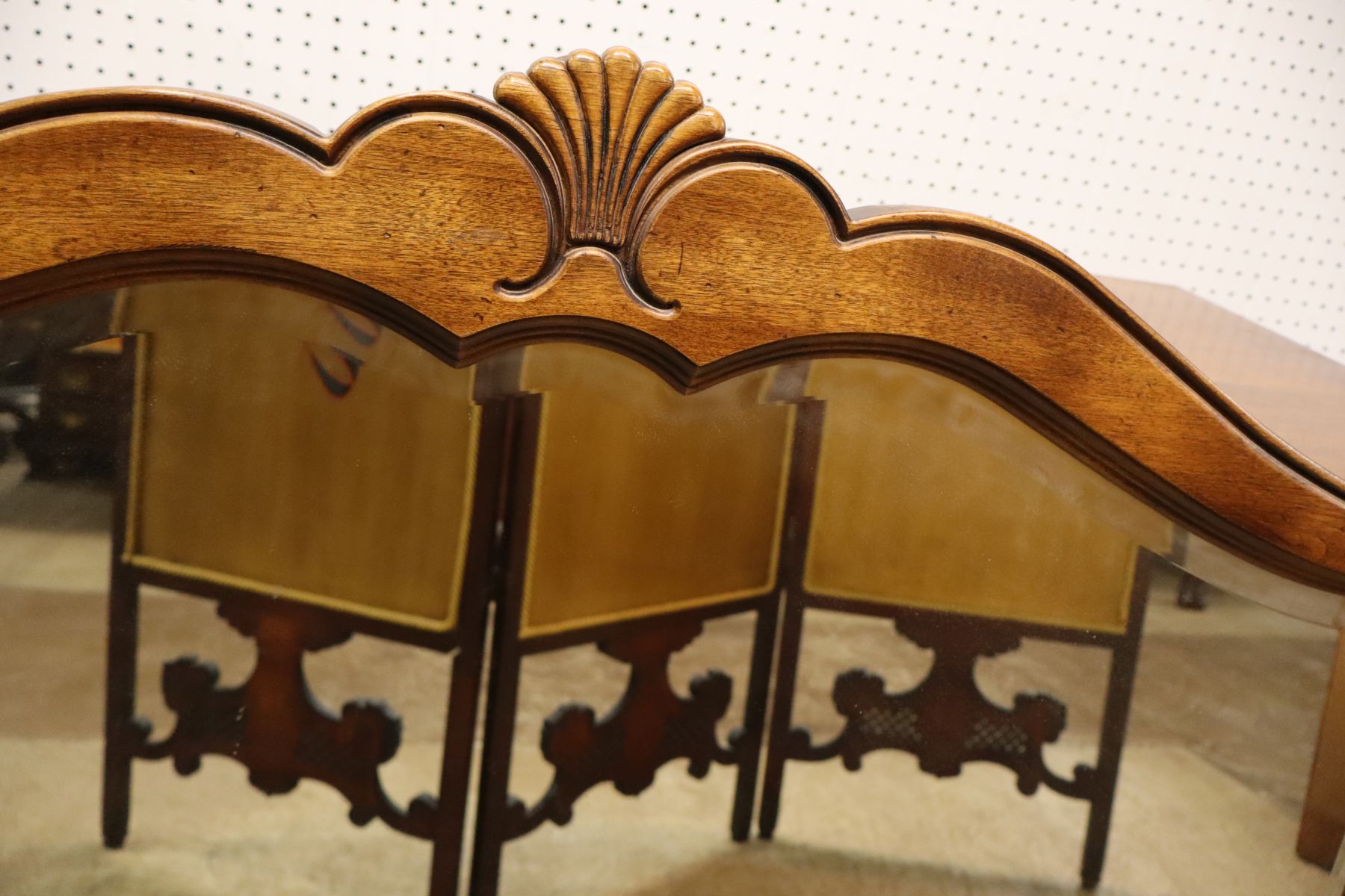 Ethan Allen cherry French style beveled mirror