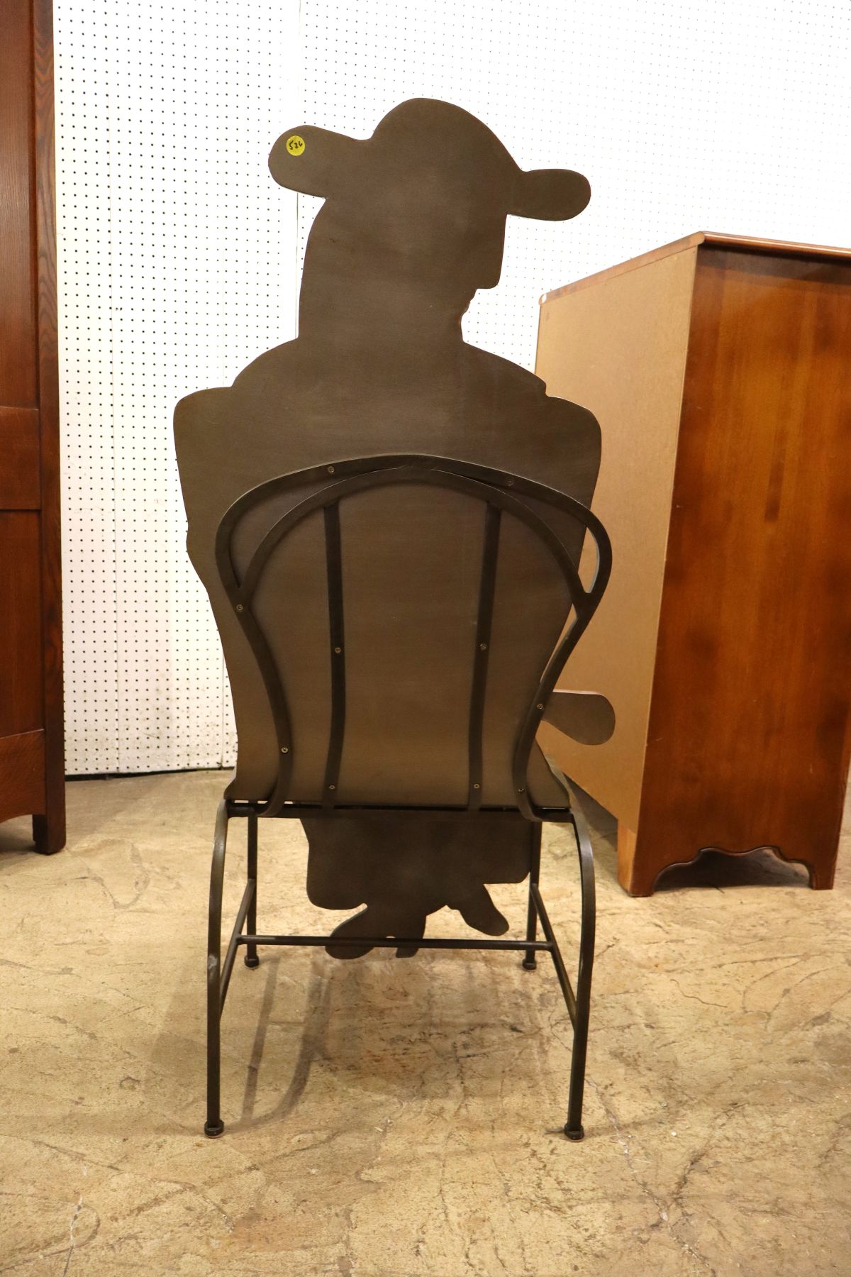 Unique Picasso style paint decorated chair