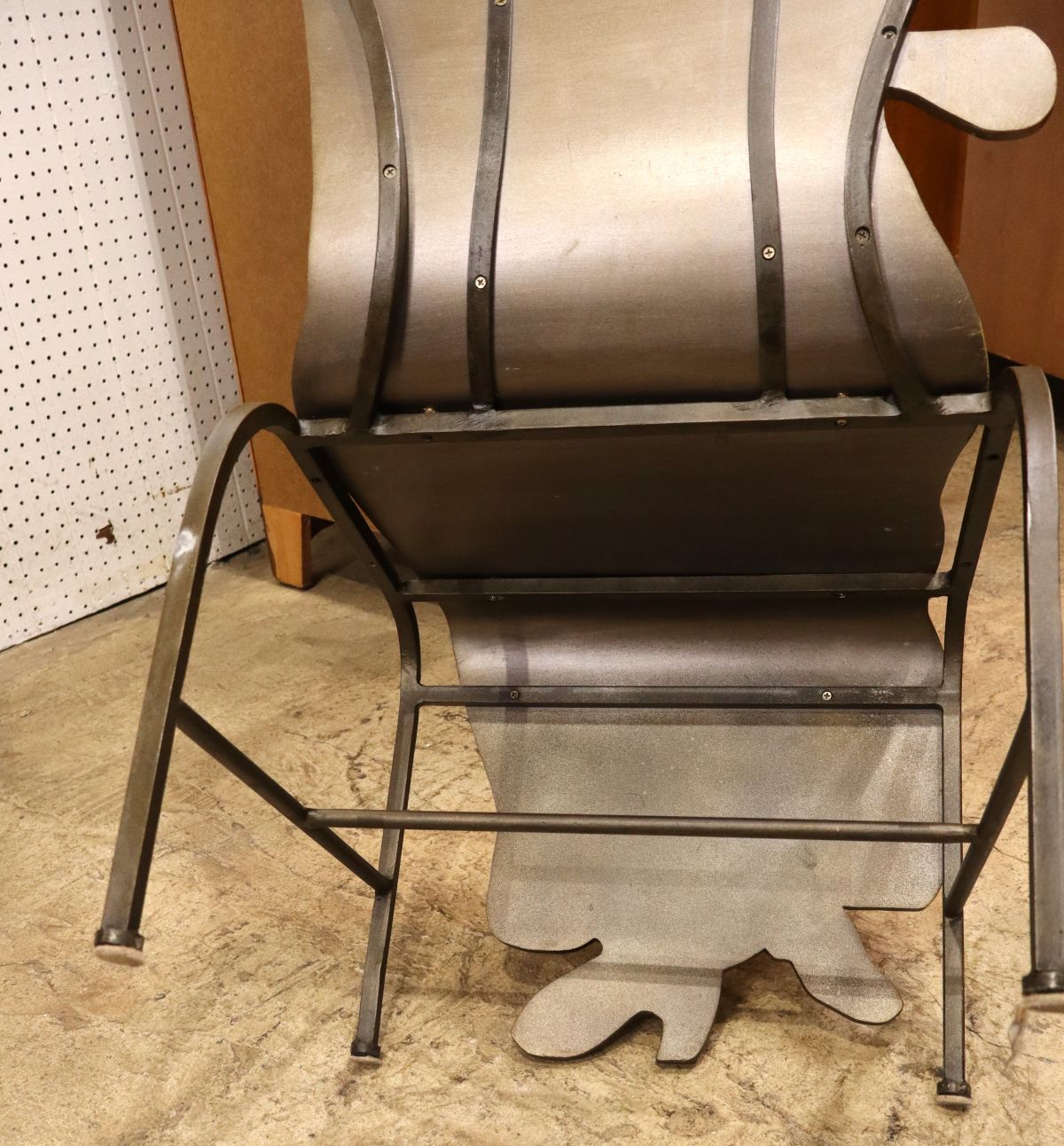 Unique Picasso style paint decorated chair