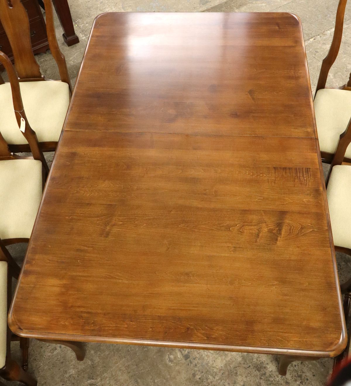 Vintage Pennsylvania House Villas Collection 9 piece solid hard rock maple dining room set