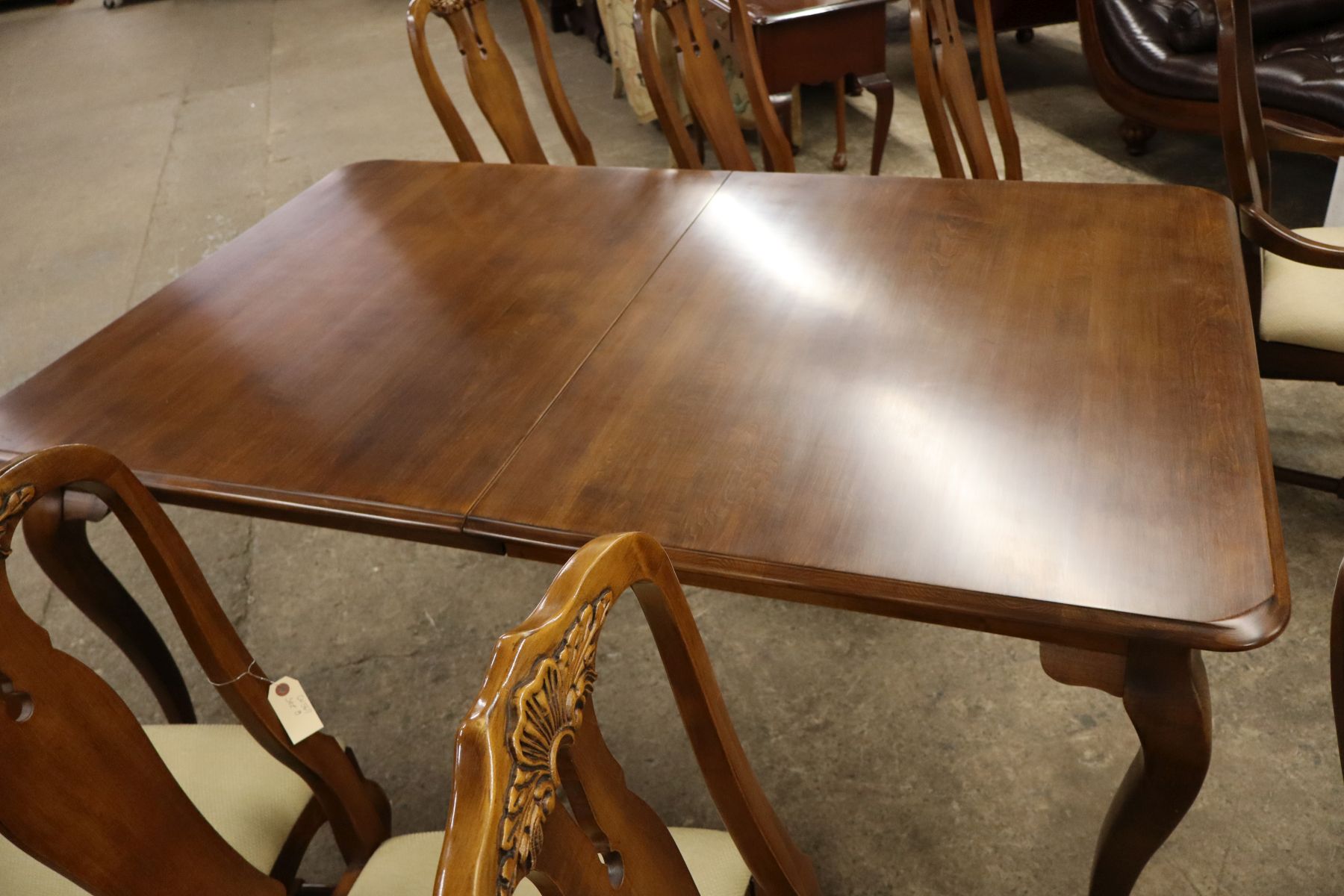 Vintage Pennsylvania House Villas Collection 9 piece solid hard rock maple dining room set