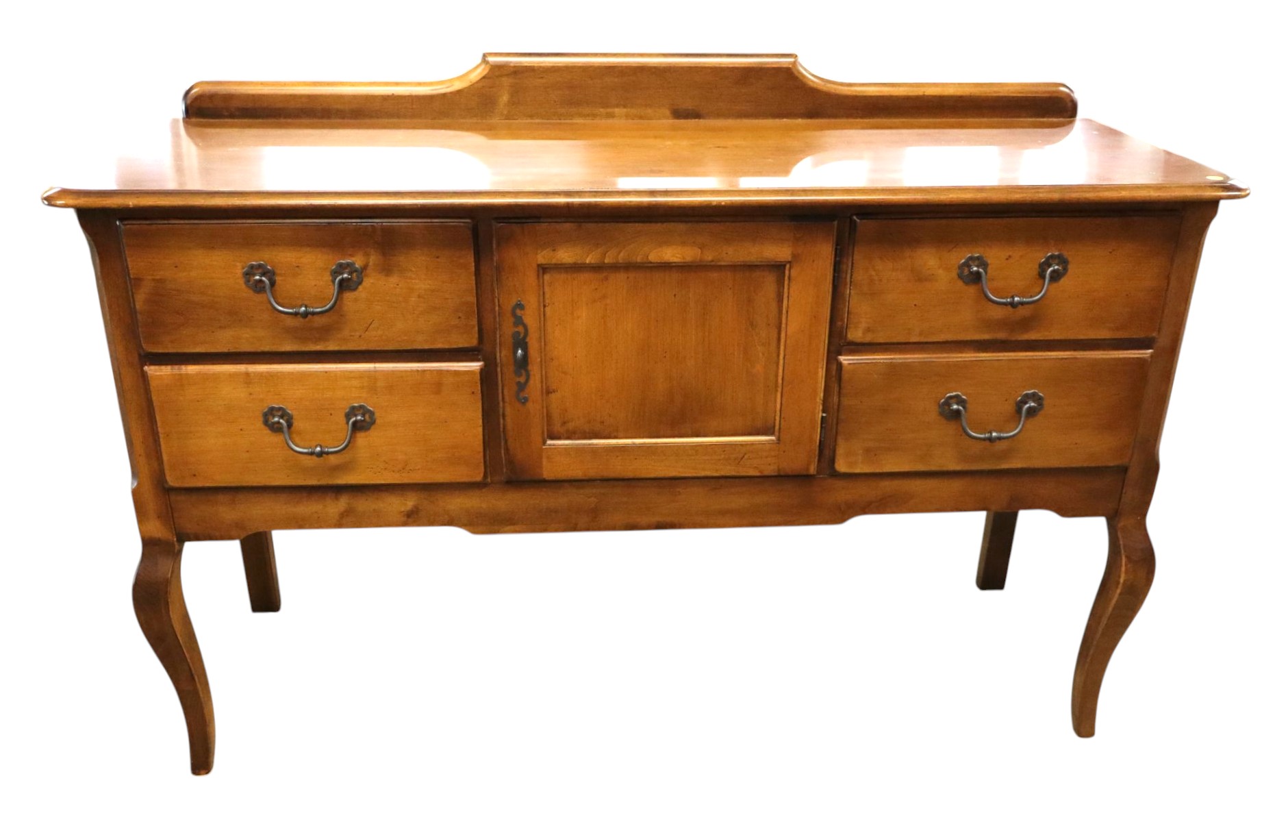 Vintage Pennsylvania House Villas Collection solid hard rock maple 4 drawer buffet with splash