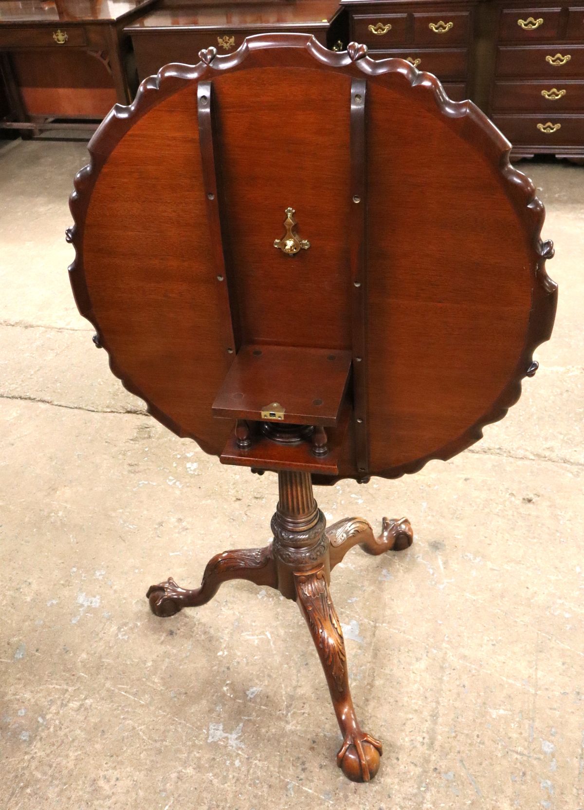 Beautiful crafted Chipp 35" tilt table attrib AF Hackman