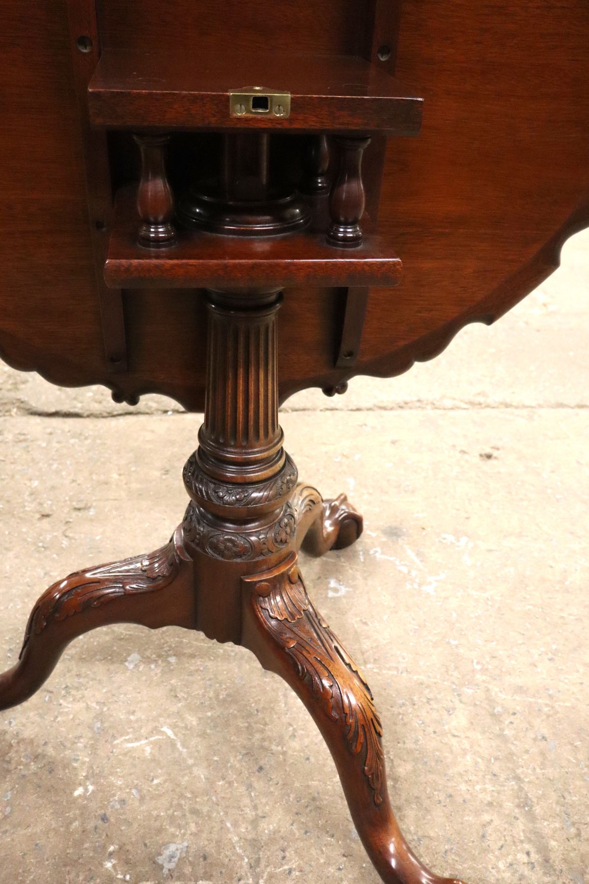Beautiful crafted Chipp 35" tilt table attrib AF Hackman